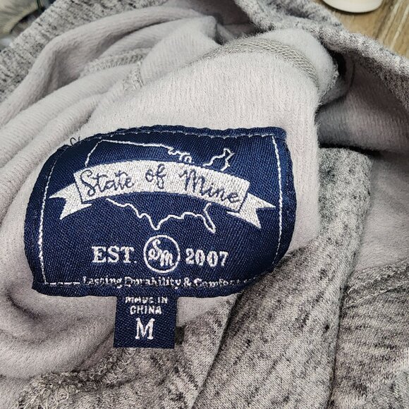 Women's State of Mine Mississippi Hoodie Sweatshirt Medium Oversized Pocket - Picture 6 of 7